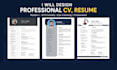 design editable resume CV in canva