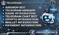 telegram bot tg crypto payment airdrop bot wallet tg miniapp game dapp api