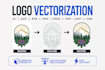redraw, convert logo to vector with brand identity kit