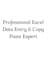 do expert data entry, excel data entry, and copy paste work