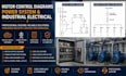 create motor control diagram, power system and industrial electrical