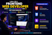 be a frontend web developer using HTML, CSS  and js for your web