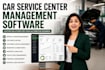 develop custom car service center management software