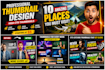 design eye catching and clickable youtube thumbnails