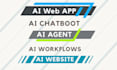build an ai website with chatbot, CRM, and automation