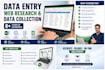 do accurate data entry, web research and data collection