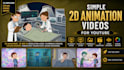 create 2d stickman animation for your youtube channel