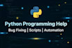 solve python programming problems and assignments