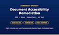 remediate PDF, word, and powerpoint plus create accessible alt text