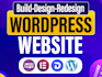 design wordpress business website, corporate website or redesign website