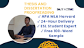 edit and proofread your thesis, dissertation, journal