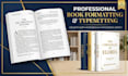 do book typesetting layout design paperback formatting interior pages amazon kdp