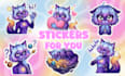 create custom anime and furry stickers for telegram, discord