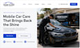design wix auto detailing website mobile car wash ceramic coating car website