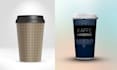 create coffee mockup, packaging, and label sticker design
