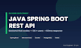 develop scalable backend rest API with java spring boot and microservices