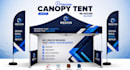 design canopy tents and  feather flags