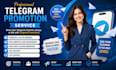 do telegram promotion, telegram marketing,  increase telegram subscribers