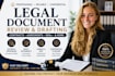 review and proofread your legal documents professionally