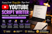 write your youtube script