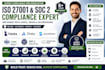 implement iso 27001 and soc 2 compliance using vanta, drata