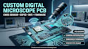 design a custom digital microscope pcb with cmos sensor,  wifi  and firmware