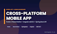 develop flutter react native mobile app with admin dashboard backend