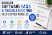 write software faqs and troubleshooting help center articles