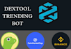 do dextool trending bot cmc trending bot, token ranking bot solana volume bot