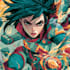 create an amazing superhero or fantasy comic illustration