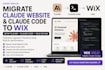 migrate claude website claude code to wix setup claude claude code velo wix