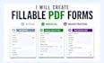 create fillable PDF intake, medical, and registration forms