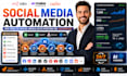 automate n8n make zapier ai auto posting social media workflow trending content
