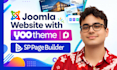 joomla website using yootheme pro, yootheme joomla template