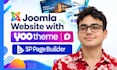 joomla website using yootheme pro, yootheme joomla template