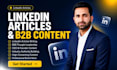 linkedin ghostwriter for thought leadership articles and b2b content
