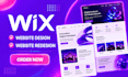 create wix website design,redesign wix website