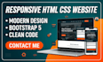 create a responsive html css website