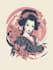 do a japanese t shirt illustration