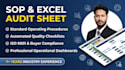write professional sops and design automated excel audit sheets
