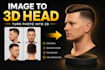 make a 3d head model using images