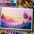 concept art, fantasy landscape character illustration
