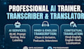 do ai training , hindi transcription and translation