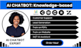 build knowledge base ai chatbot, train on website PDF document, voiceflow on ghl