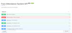 build a face recognition attendance system real time, API