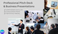 design professional canva pitch deck and business presentation slides