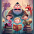 creative childrens book cover illustration with unique