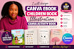 create canva ebook, design canva children book and canva activity book