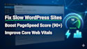 fix slow wordpress site and improve core web vitals fast