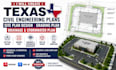 create texas site plan, civil engineering plans and grading plan design
